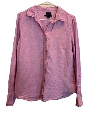 Share J.Crew Baird McNutt 100% Irish Linen Shirt 6 Slim Fit Orchid Purple